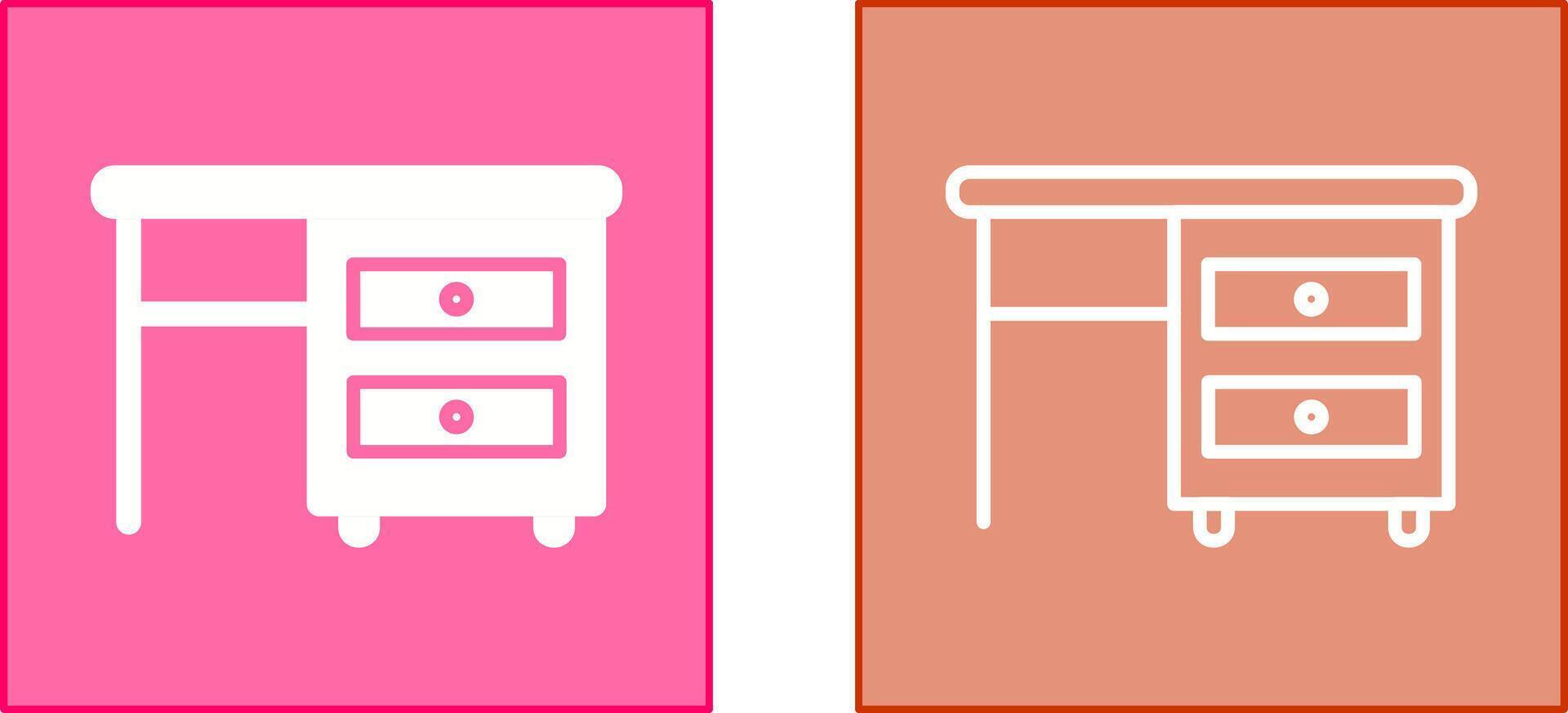 Table with Drawers I Icon vector