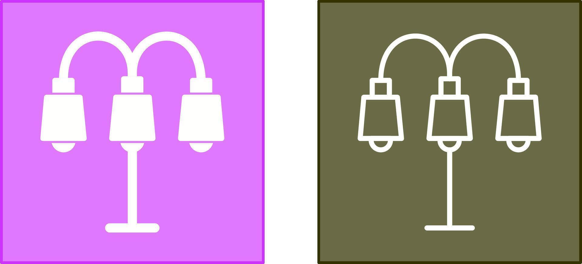 Lamp with stand Icon vector