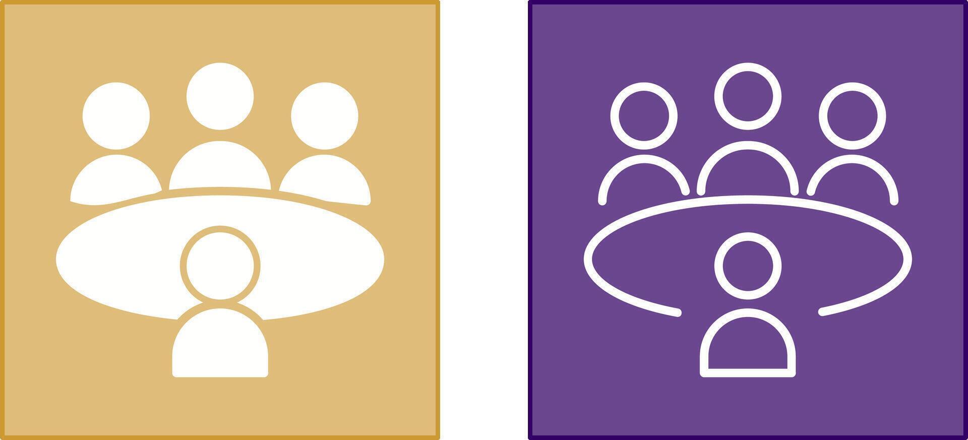 Conference Table Icon vector