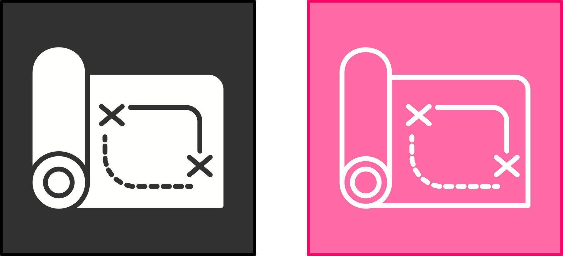 Pirate Map Icon vector