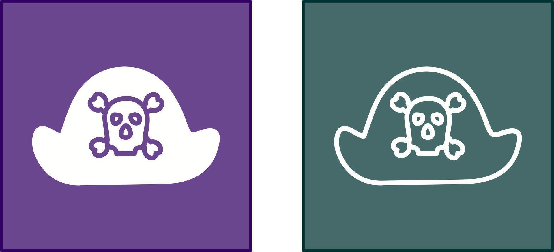 Pirate in Hat Icon vector