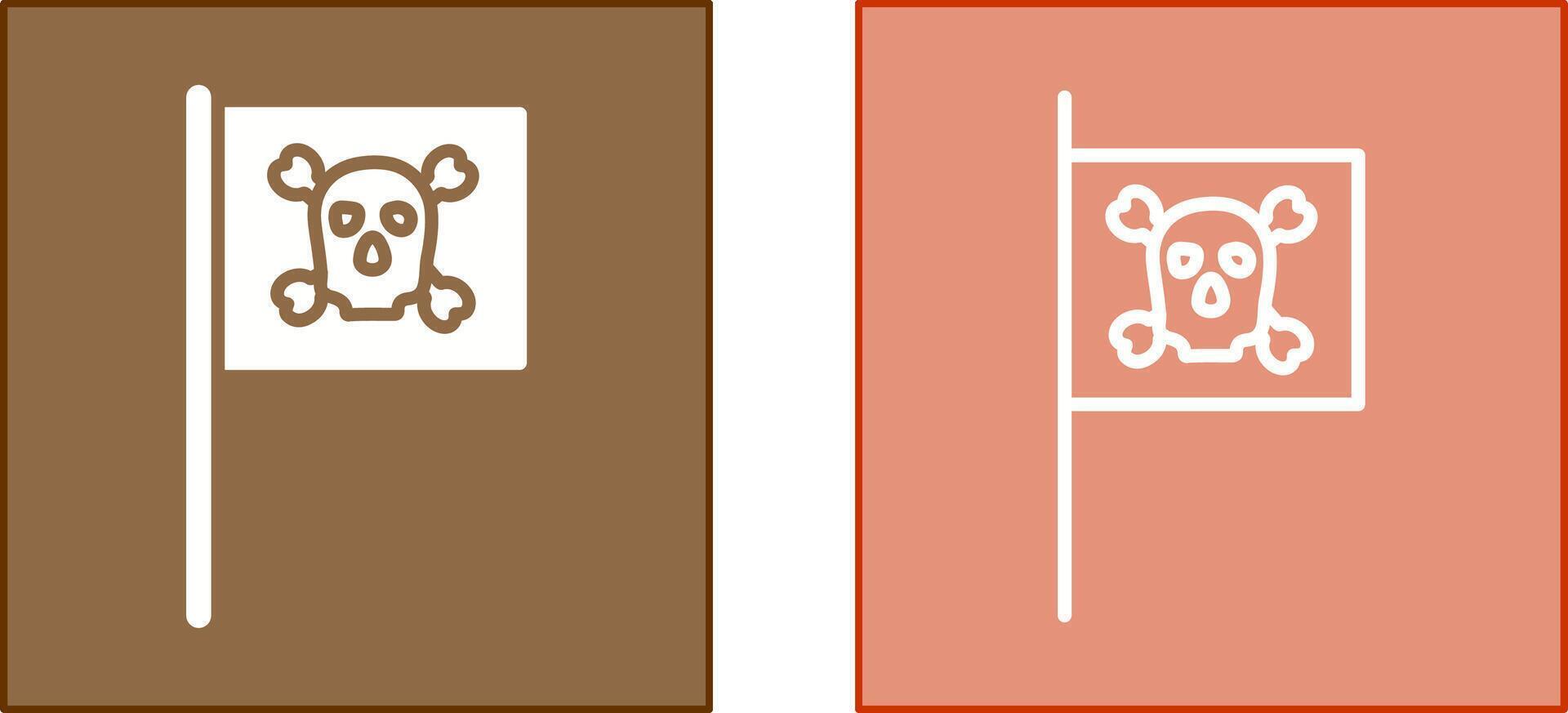 Pirate Flag I Icon vector