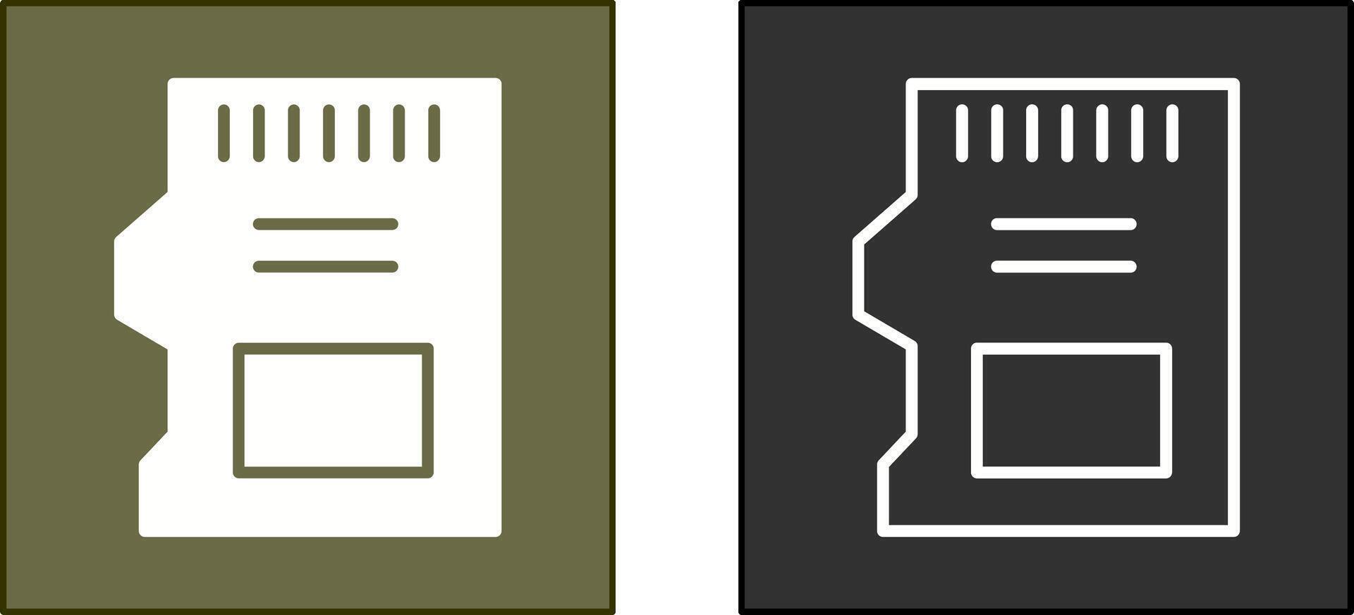 SD Card Icon vector