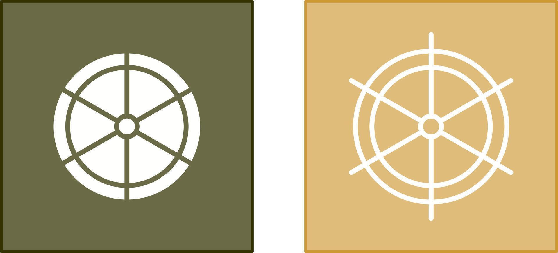 Ship Helm Icon vector