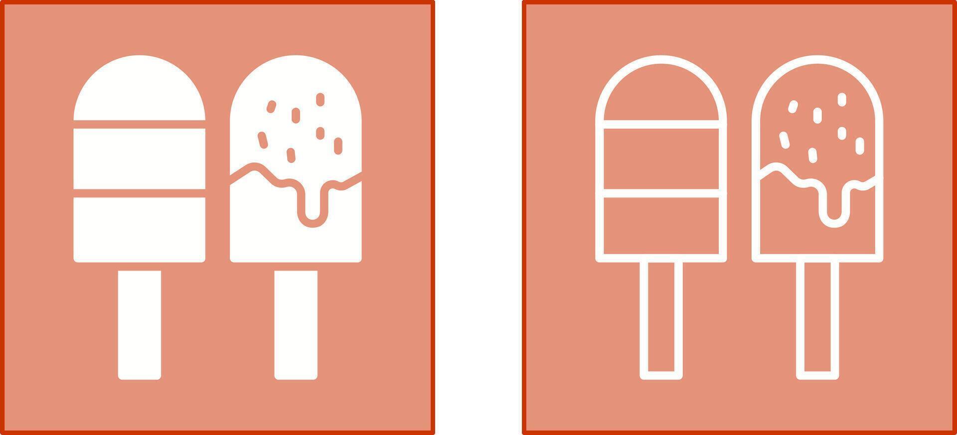 icono de helado vector