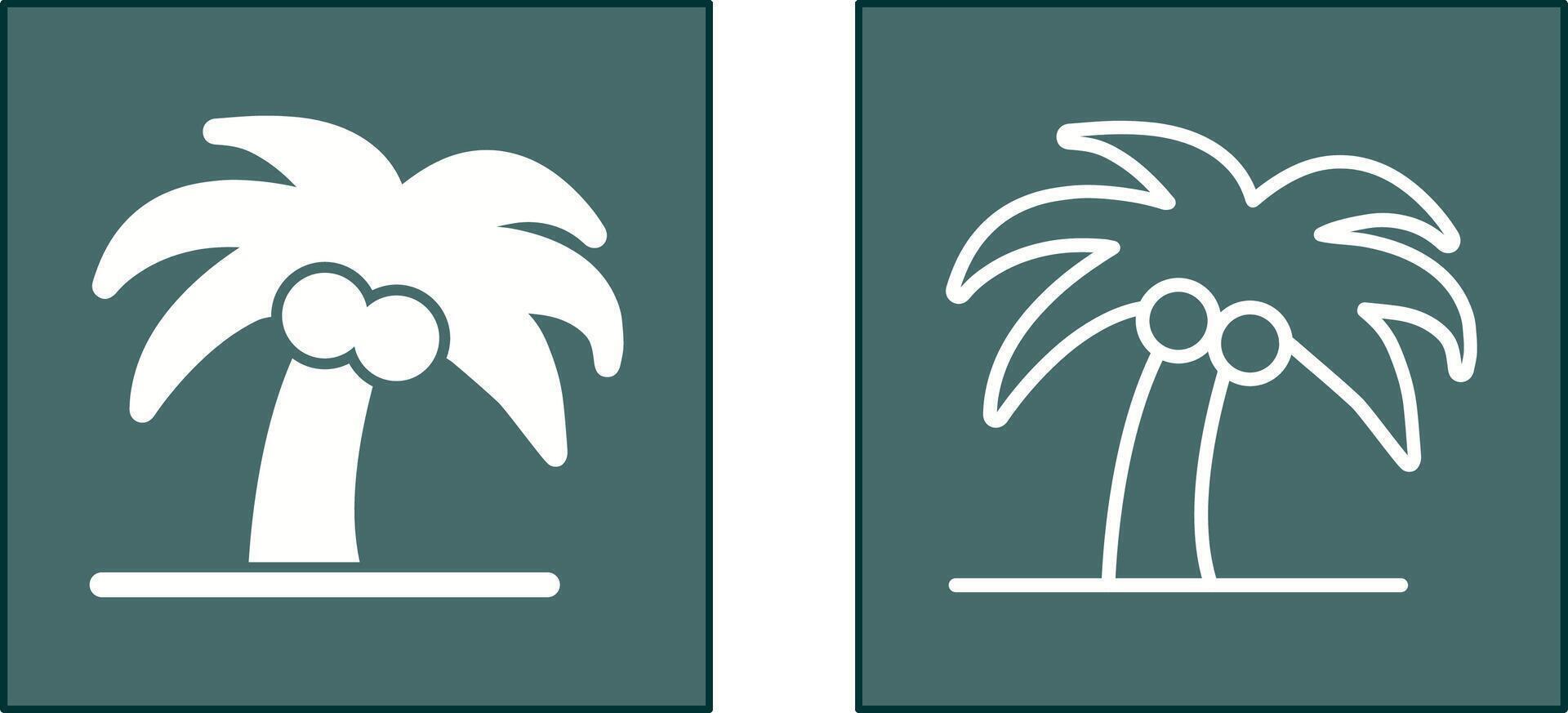 Coconut Tree, Icon vector