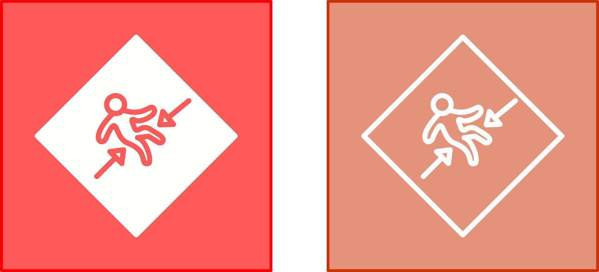Crush Zone Icon vector