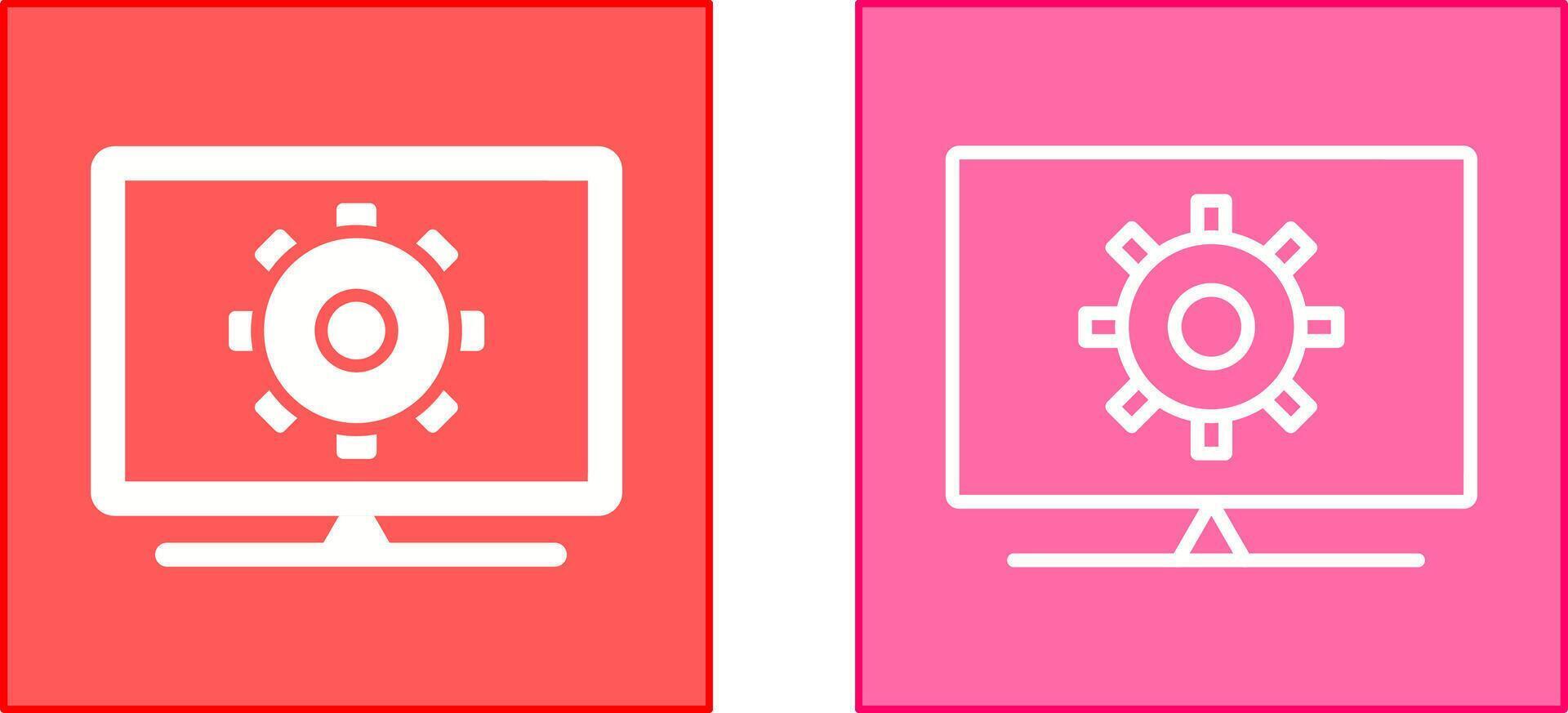 Computer Settings Icon vector