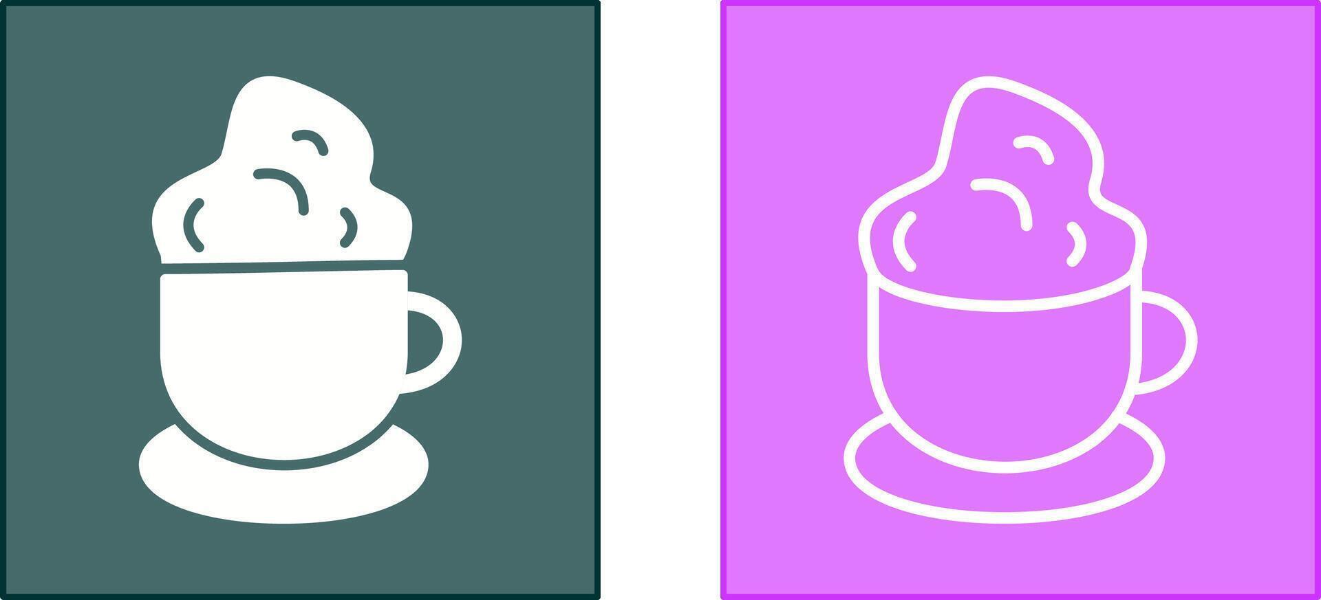 icono de café cremoso vector