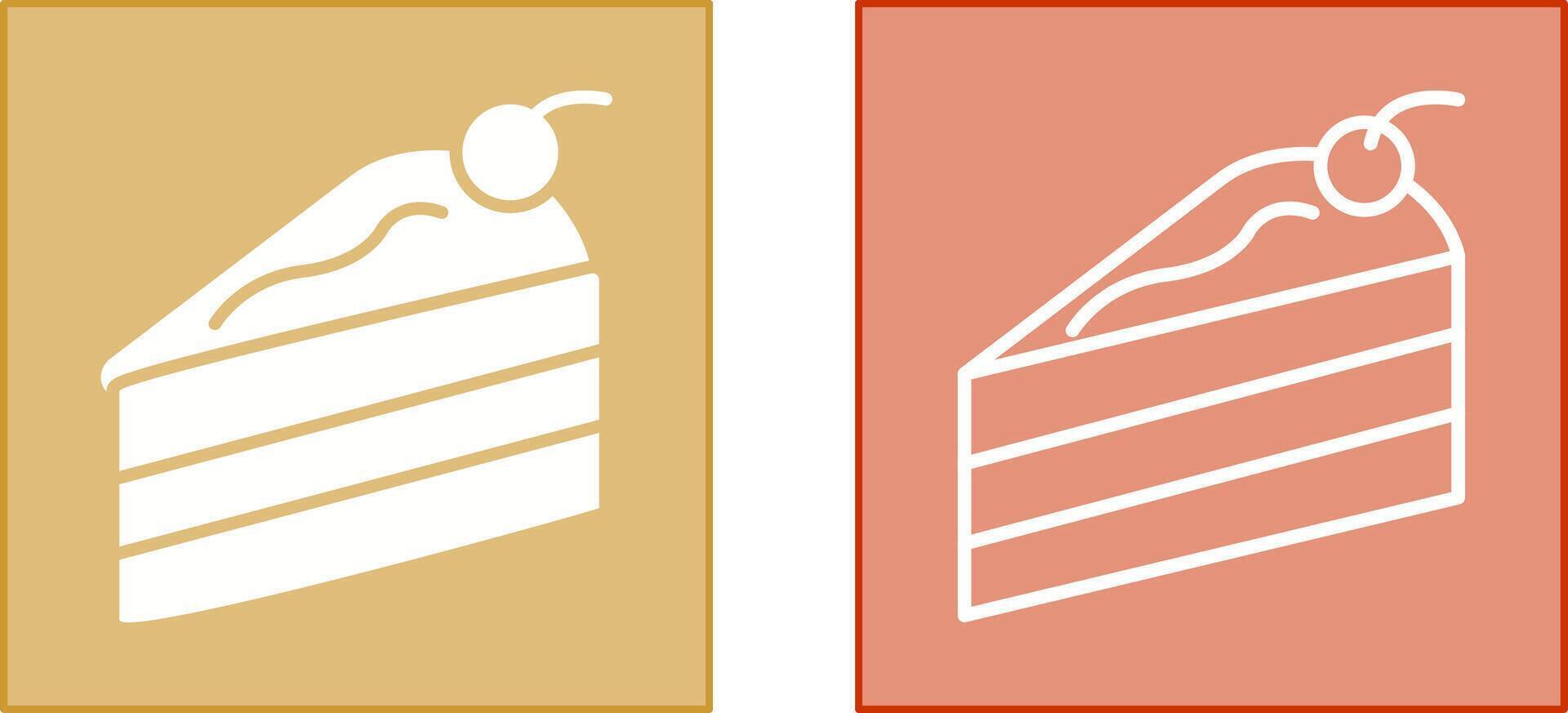 Cake Slice Icon vector