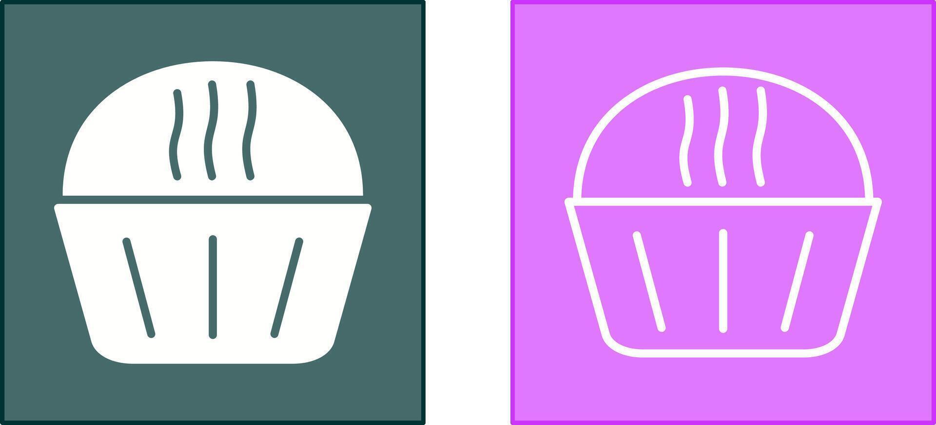 Cream Muffin Icon vector