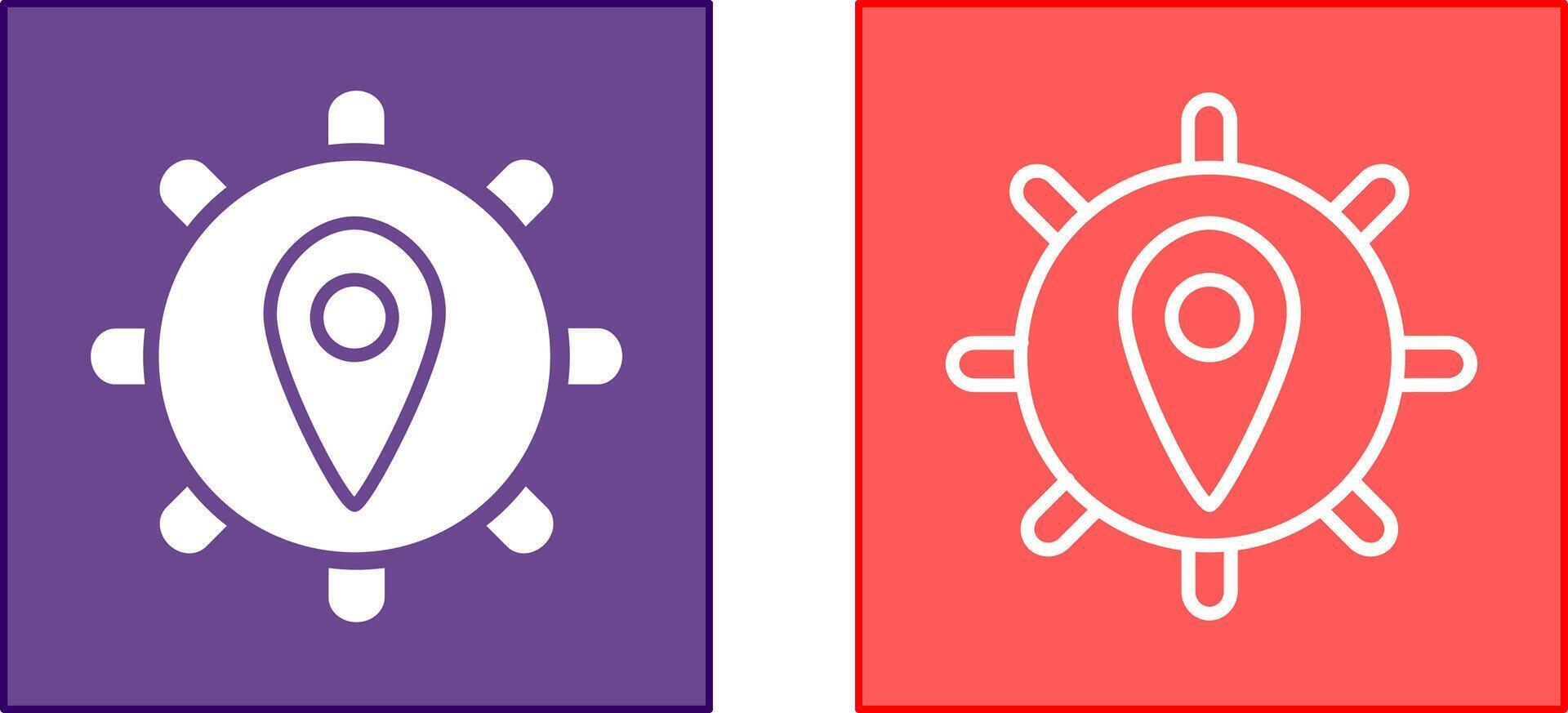 Location Settings Icon vector