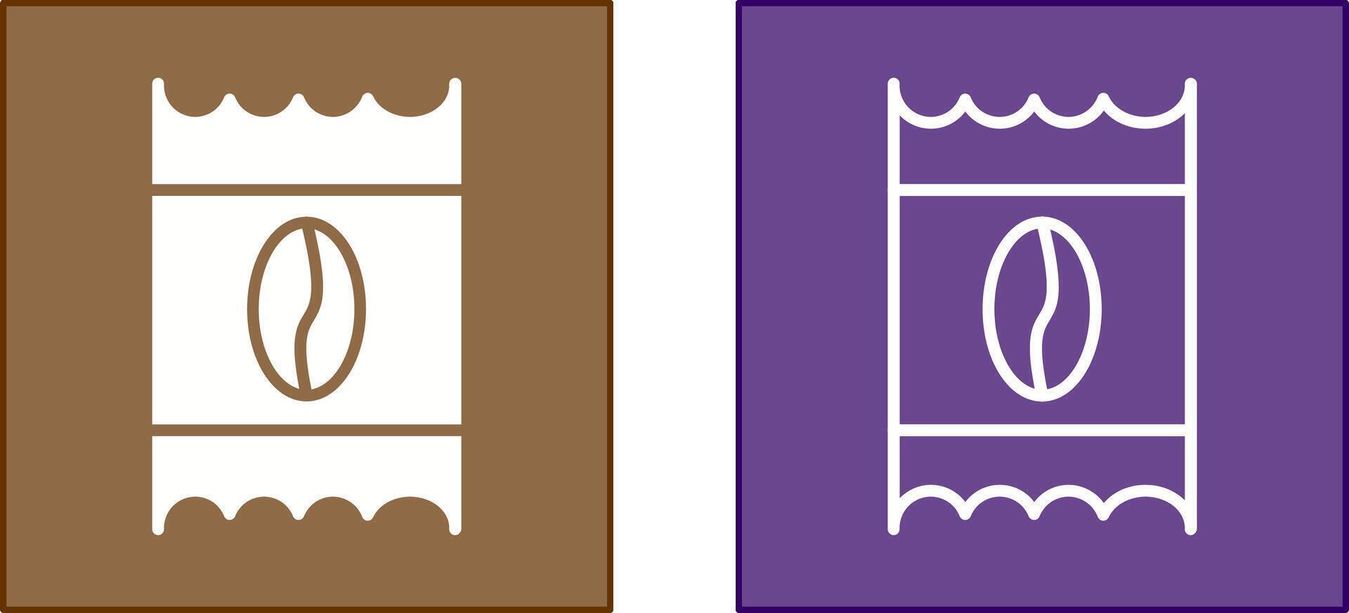 Coffee Packets Icon vector