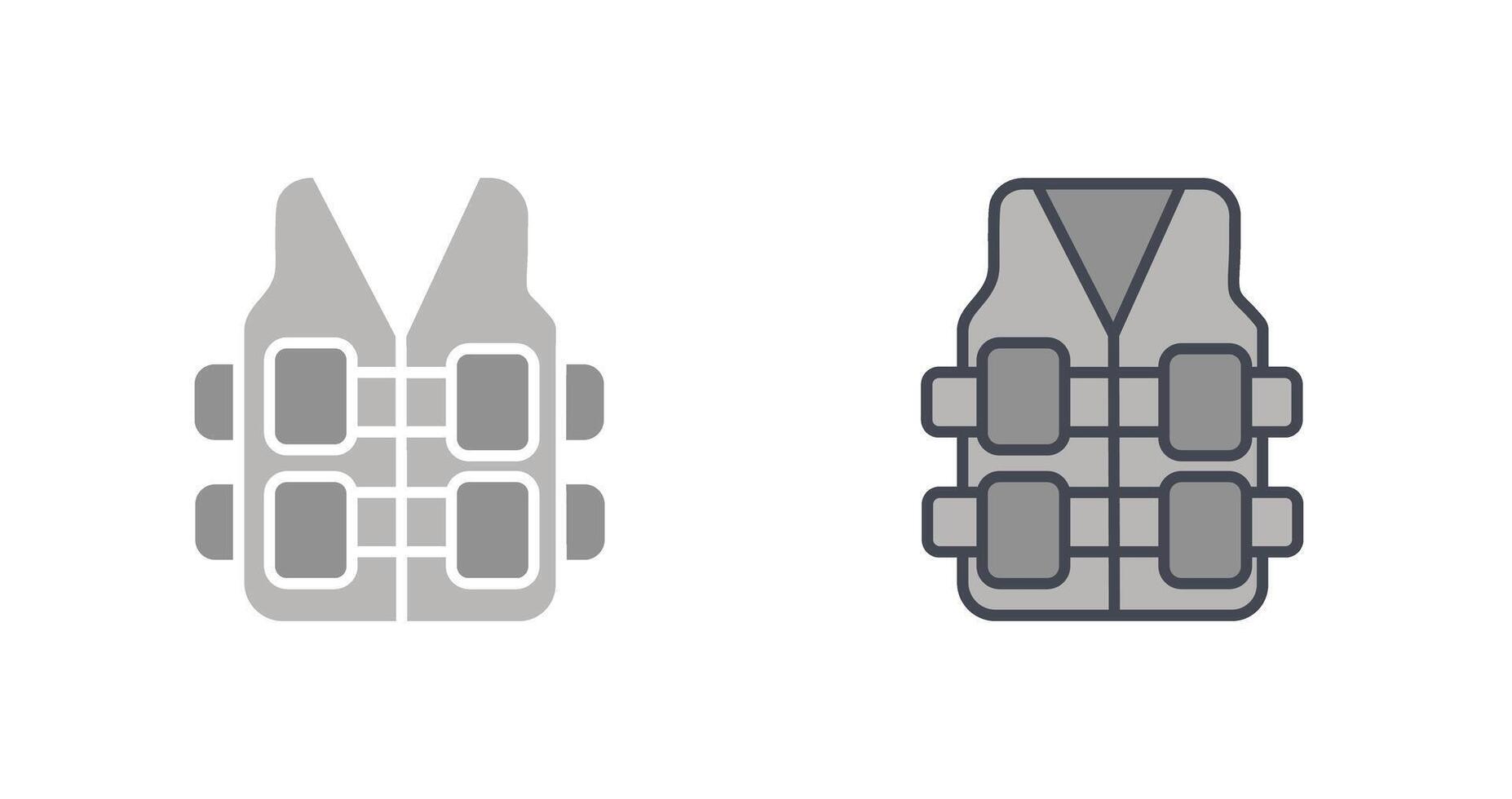 Bullet Proof Vest Icon vector