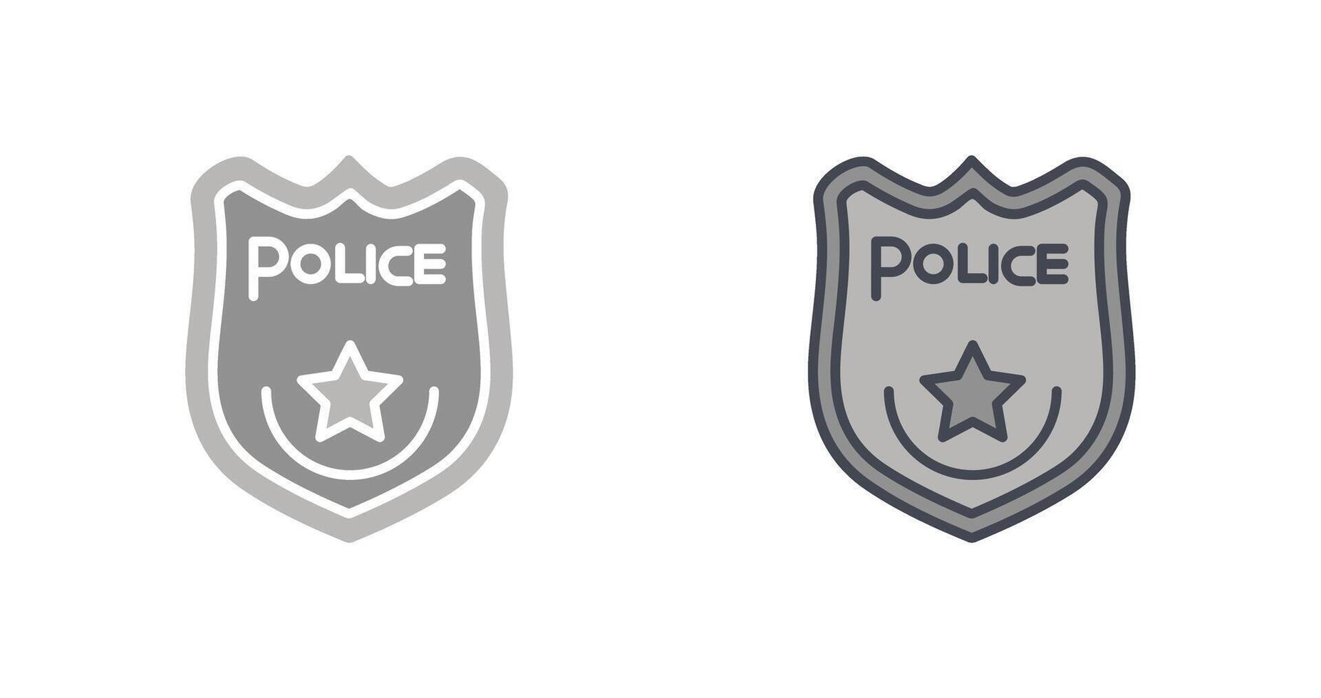 Police Badge Icon vector