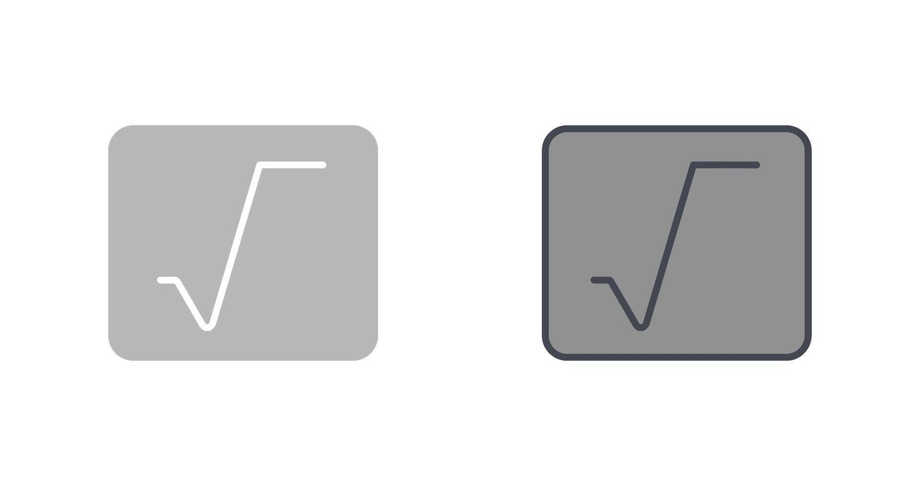 Square Root Icon vector