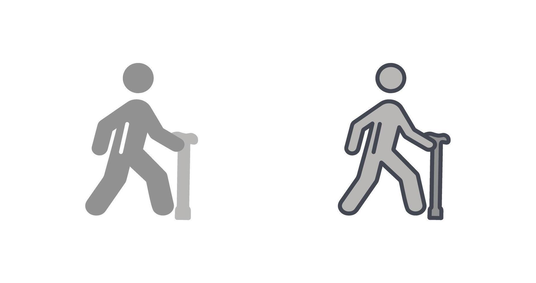 Walking Stick Icon vector