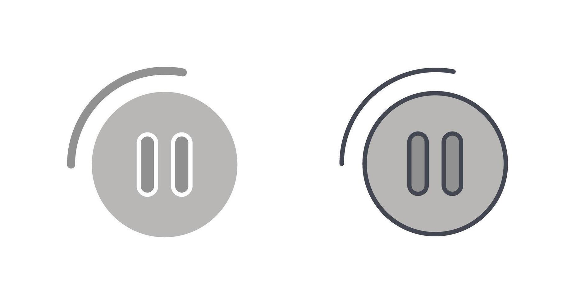 Pause Button Icon vector