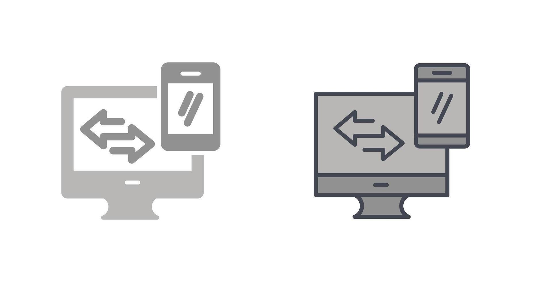 Data Synchronization Icon vector