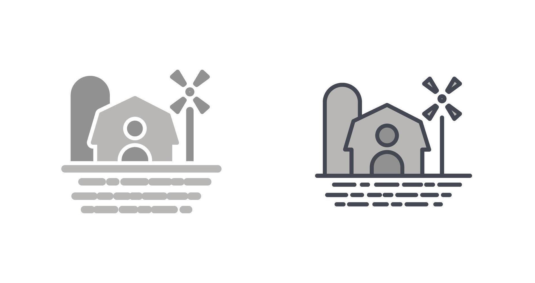 Farm House Icon vector