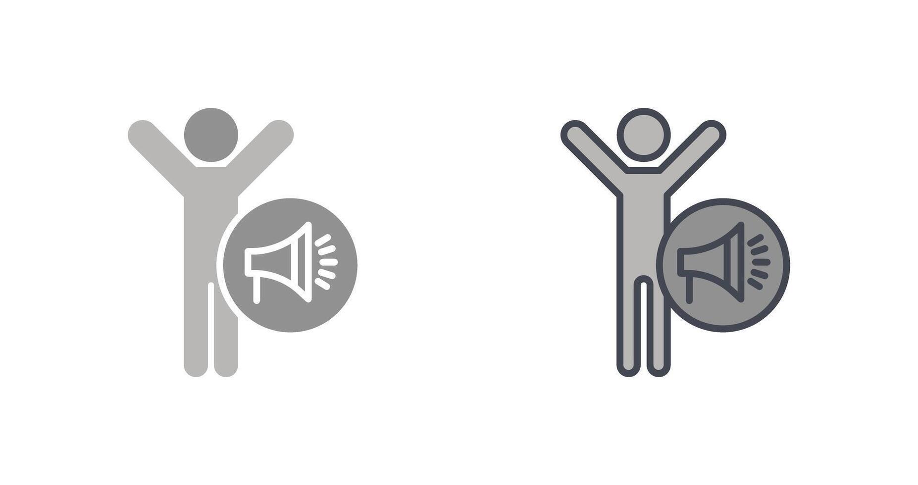 Freedom of Speech Icon vector