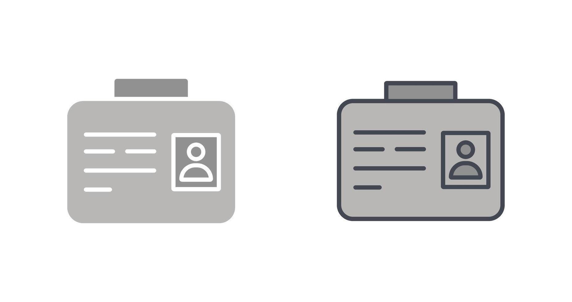 Employee ID Icon vector