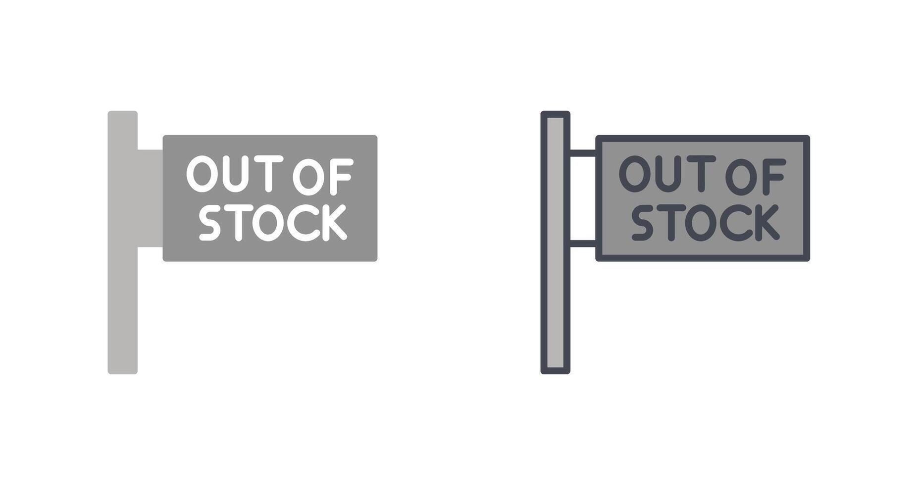 Out of Stock Icon vector