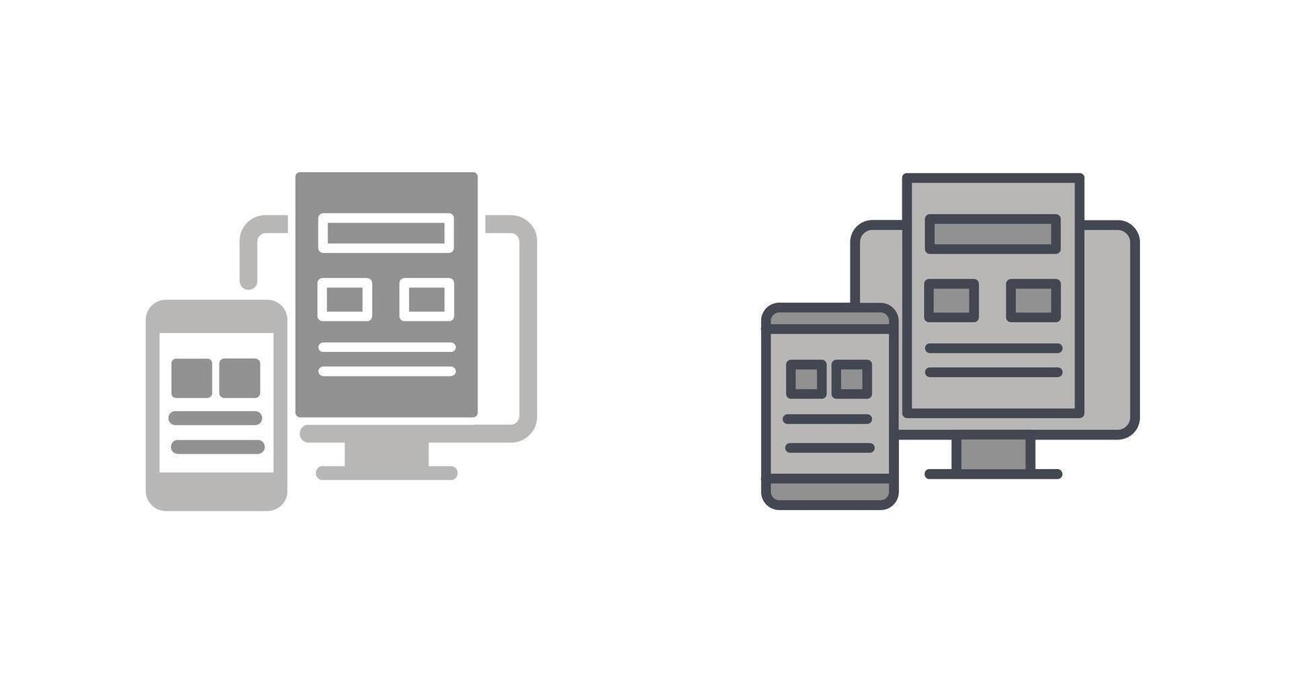 Adaptive Layout Icon vector
