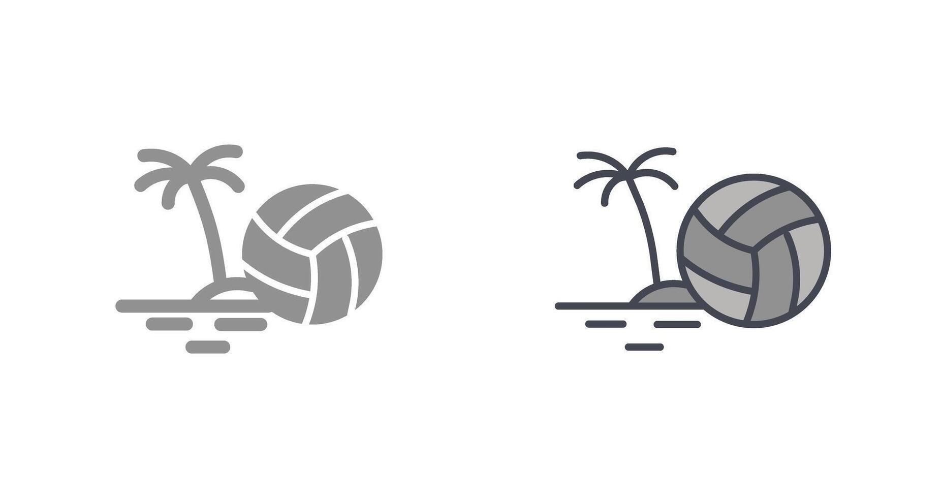 Beach Volleyball Icon vector