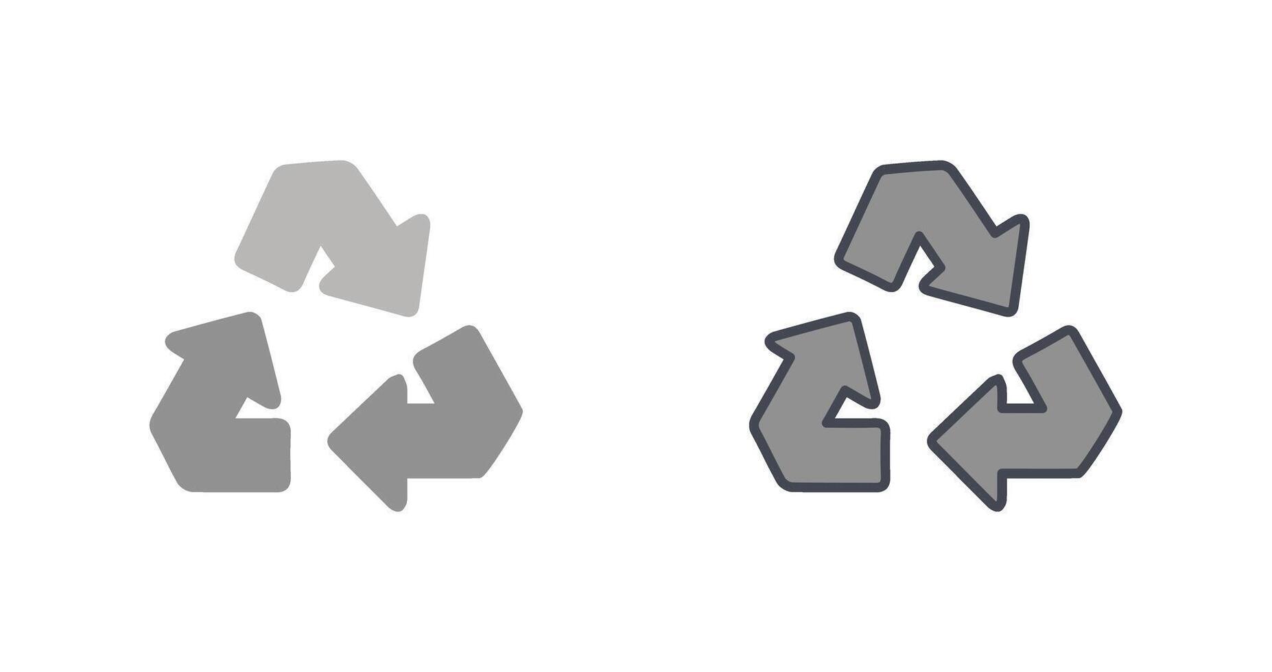 reciclar flecha icono vector