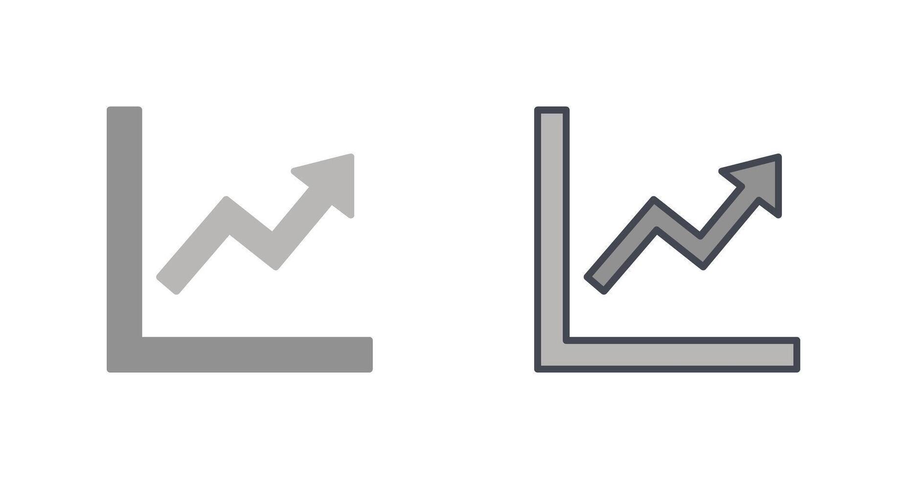 Graph Up Icon vector