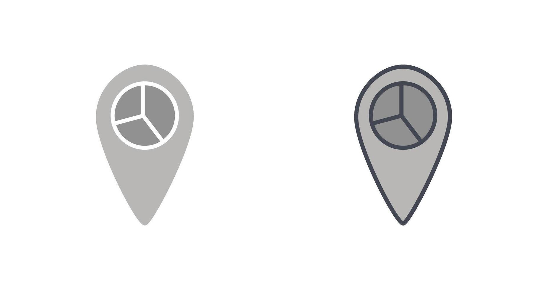 Location Statistics Icon vector