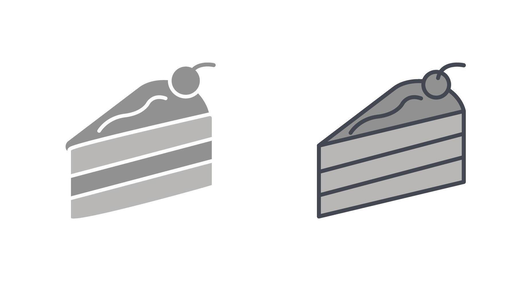 Cake Slice Icon vector