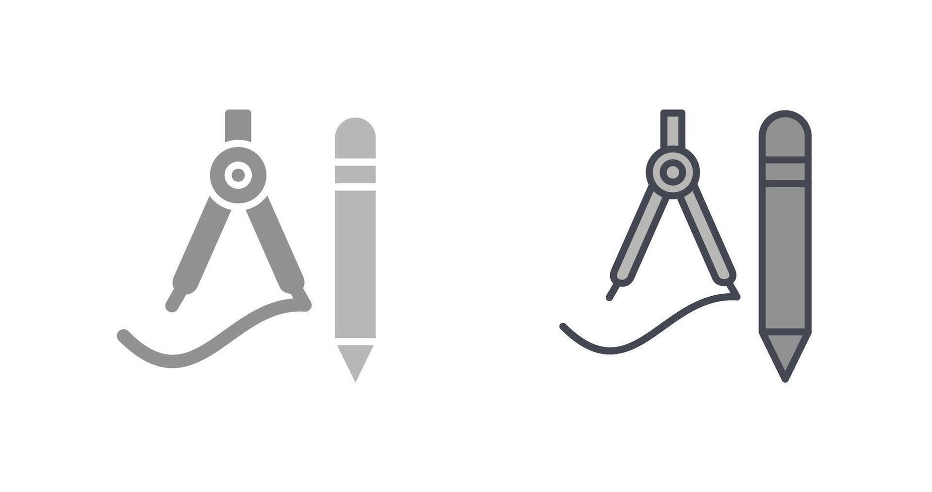 icono de herramientas de dibujo vector