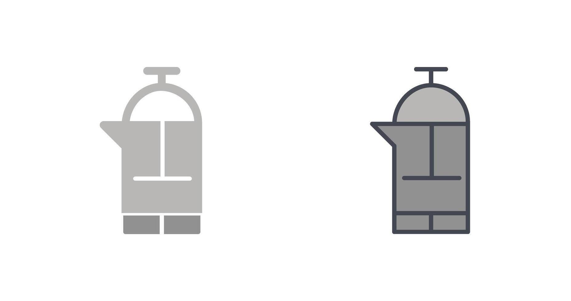 French Press Icon vector