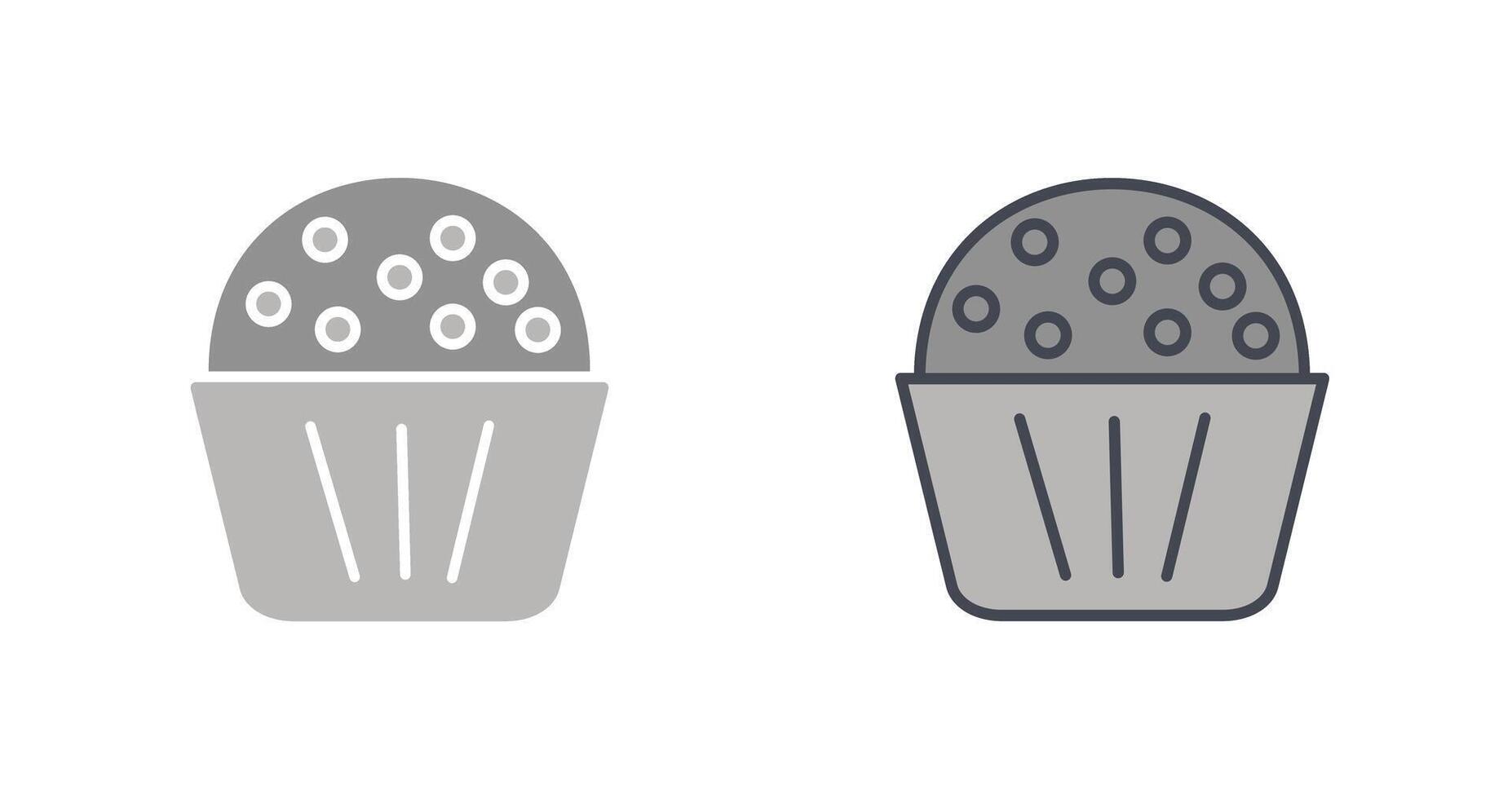 Chocolate Muffin Icon vector