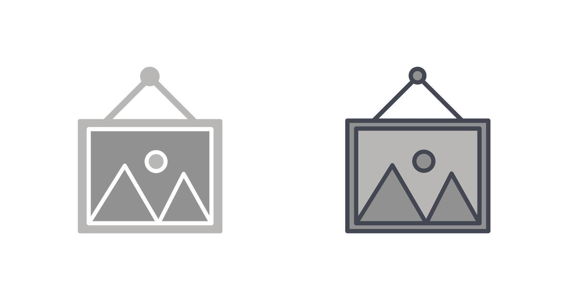 Hanging Painting Icon vector