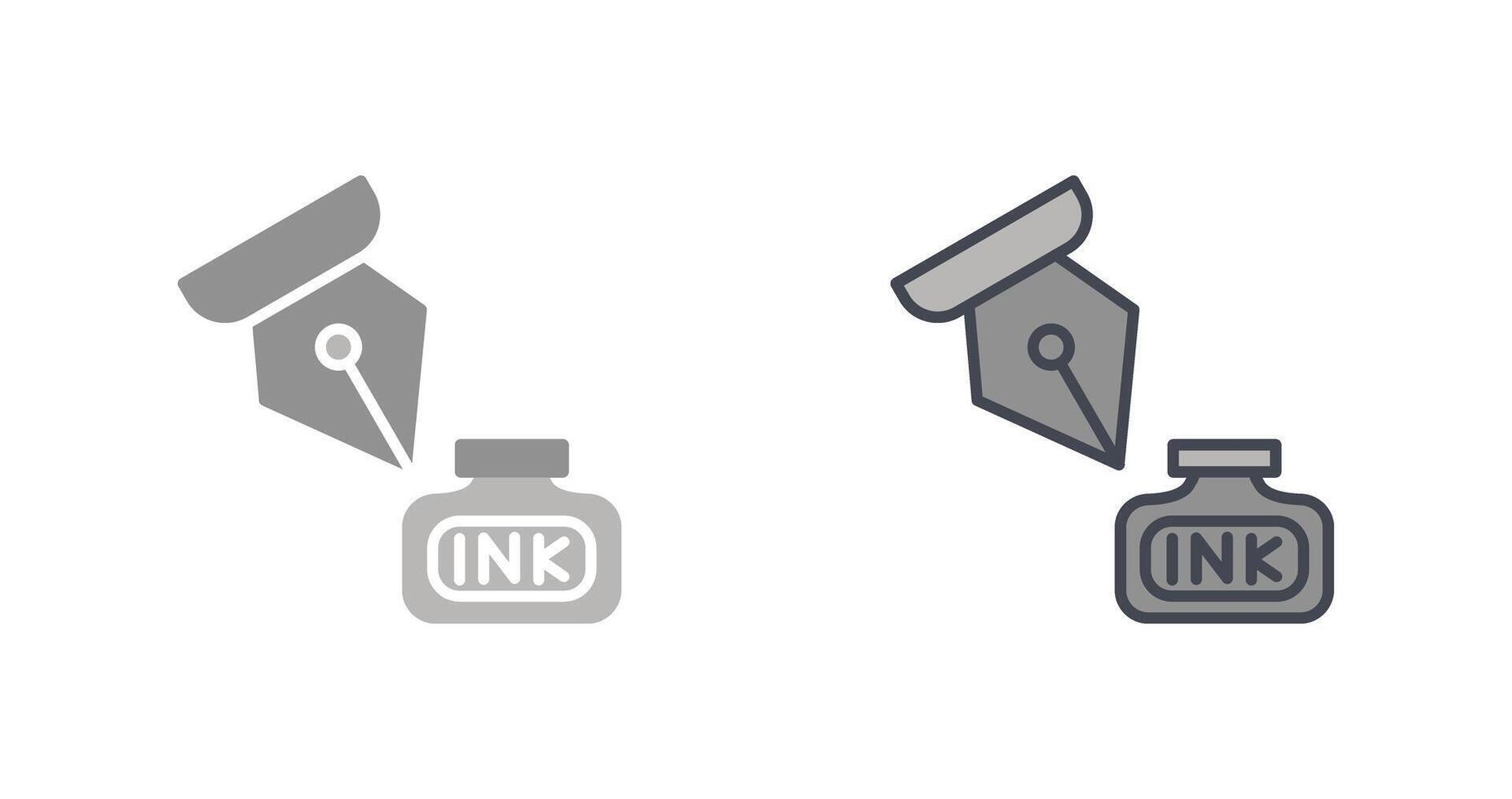 Ink and Pen Icon vector