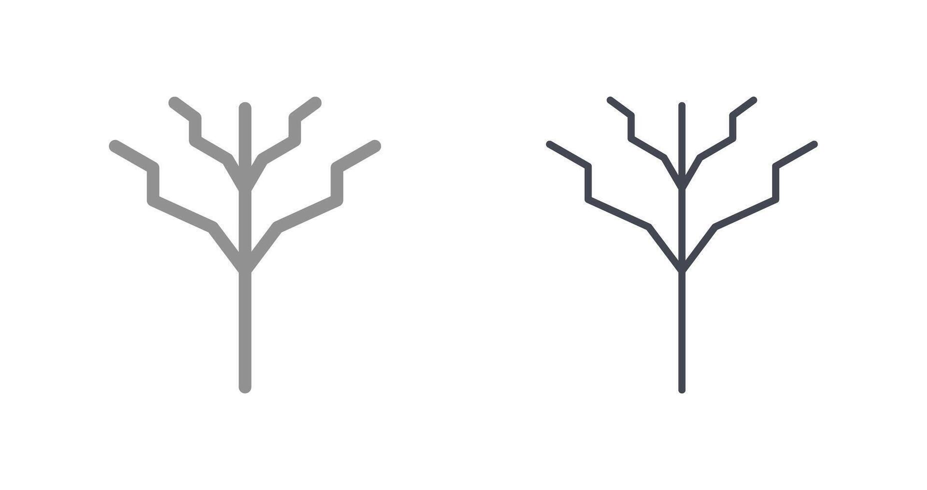 Tree with no leaves Icon vector