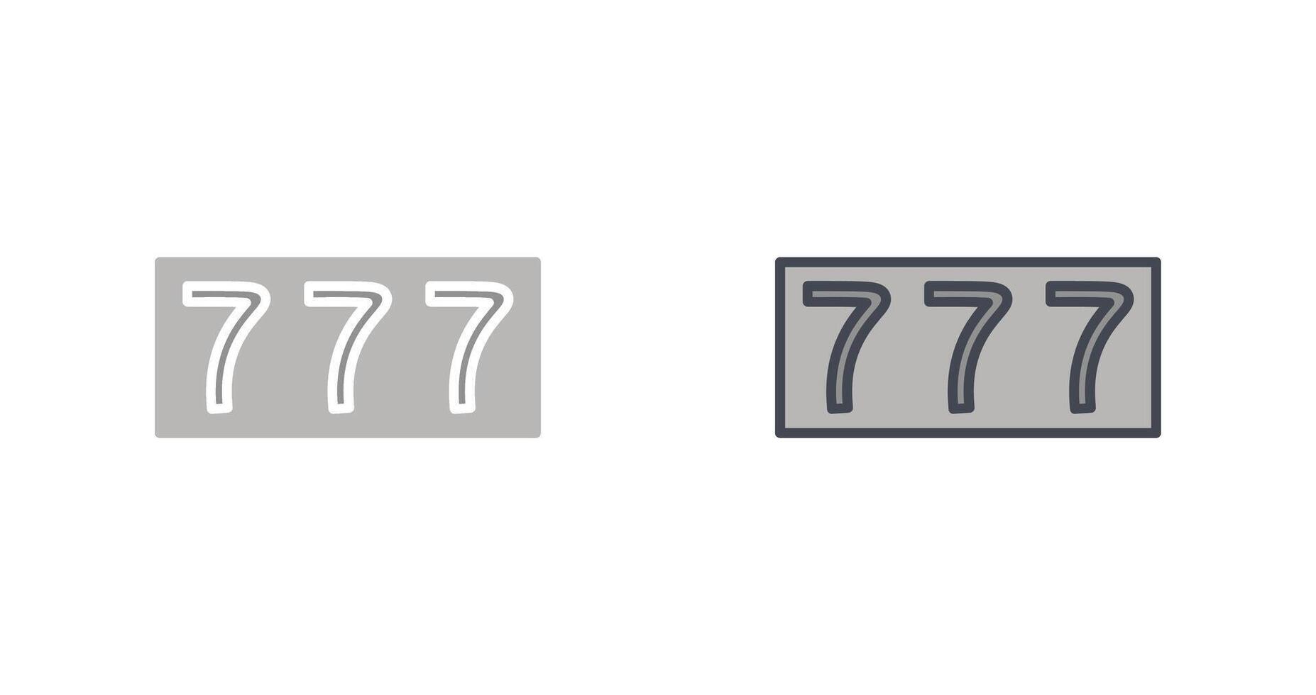 Triple Sevens Icon vector