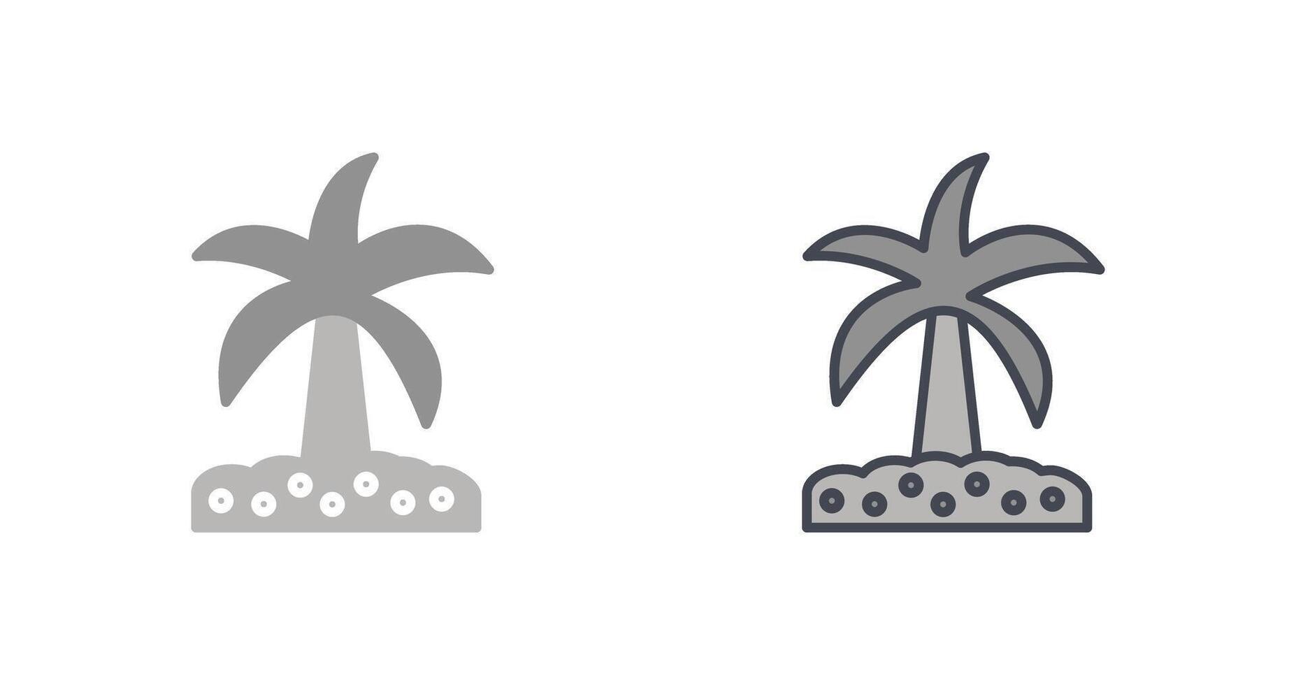 Coconut trees Icon vector