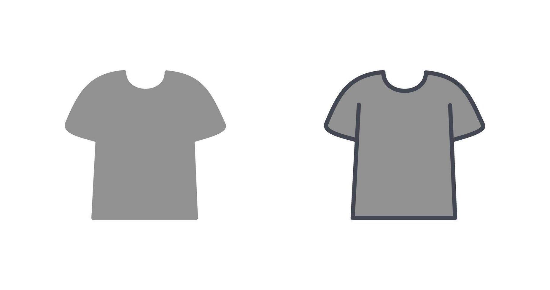 Plain T Shirt Icon vector