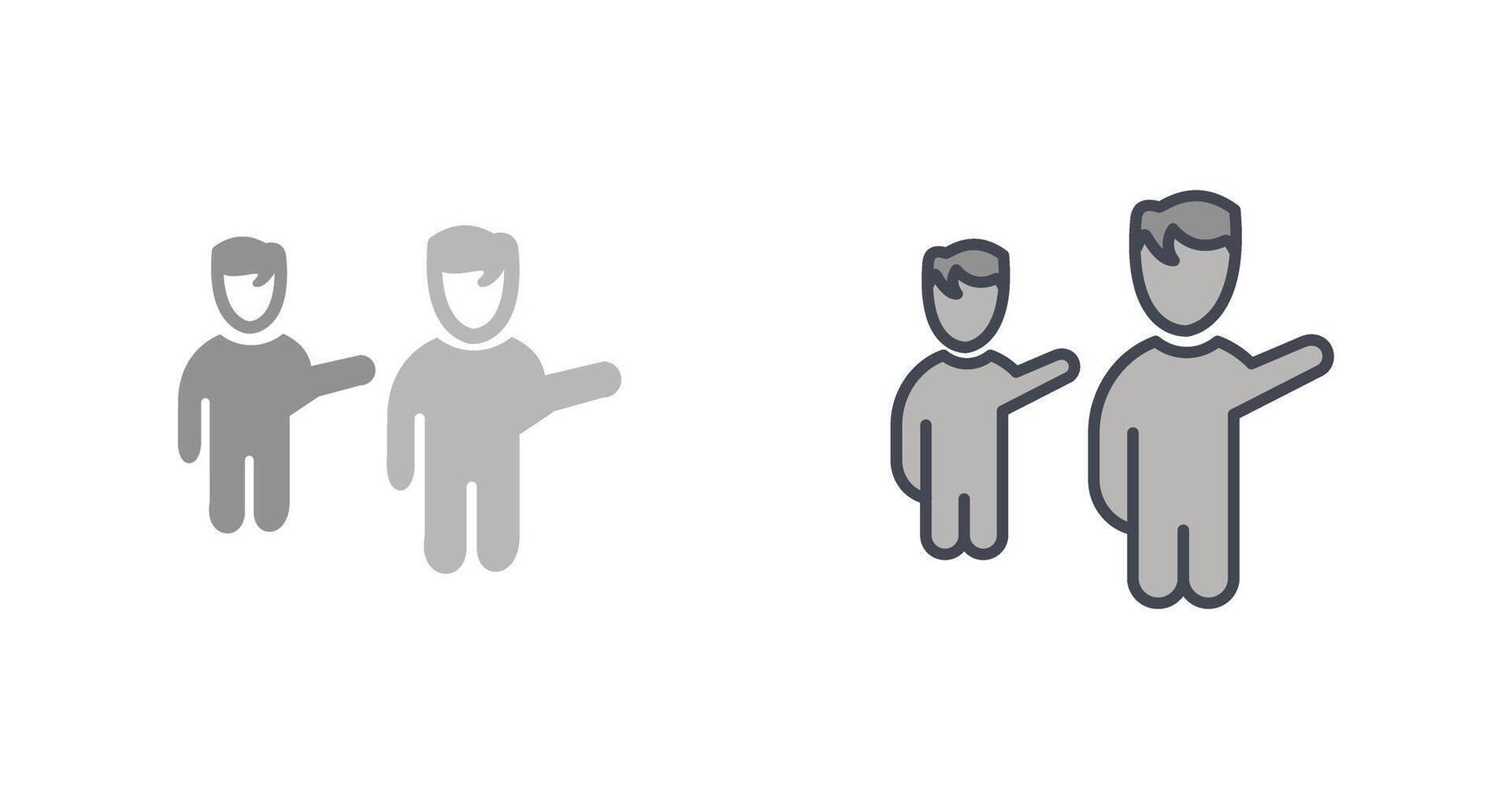 Waving to People Icon vector