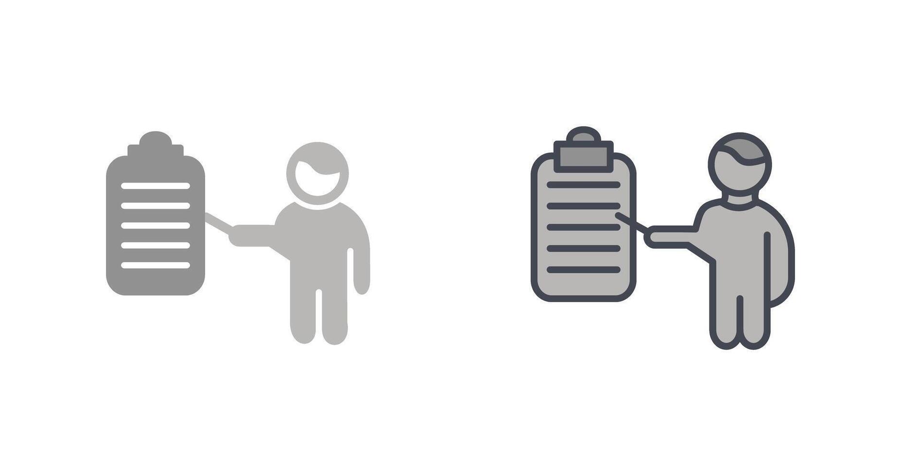 Male Presenter Icon vector