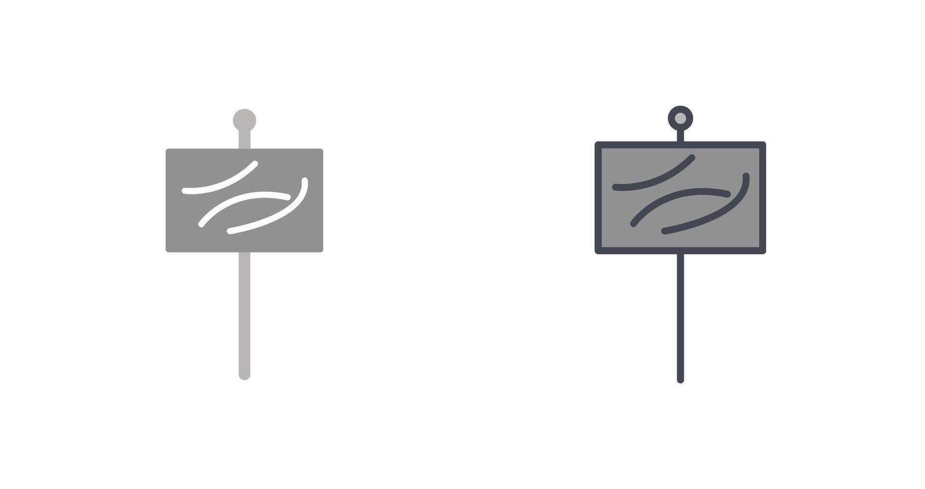 Beach Sign Icon vector