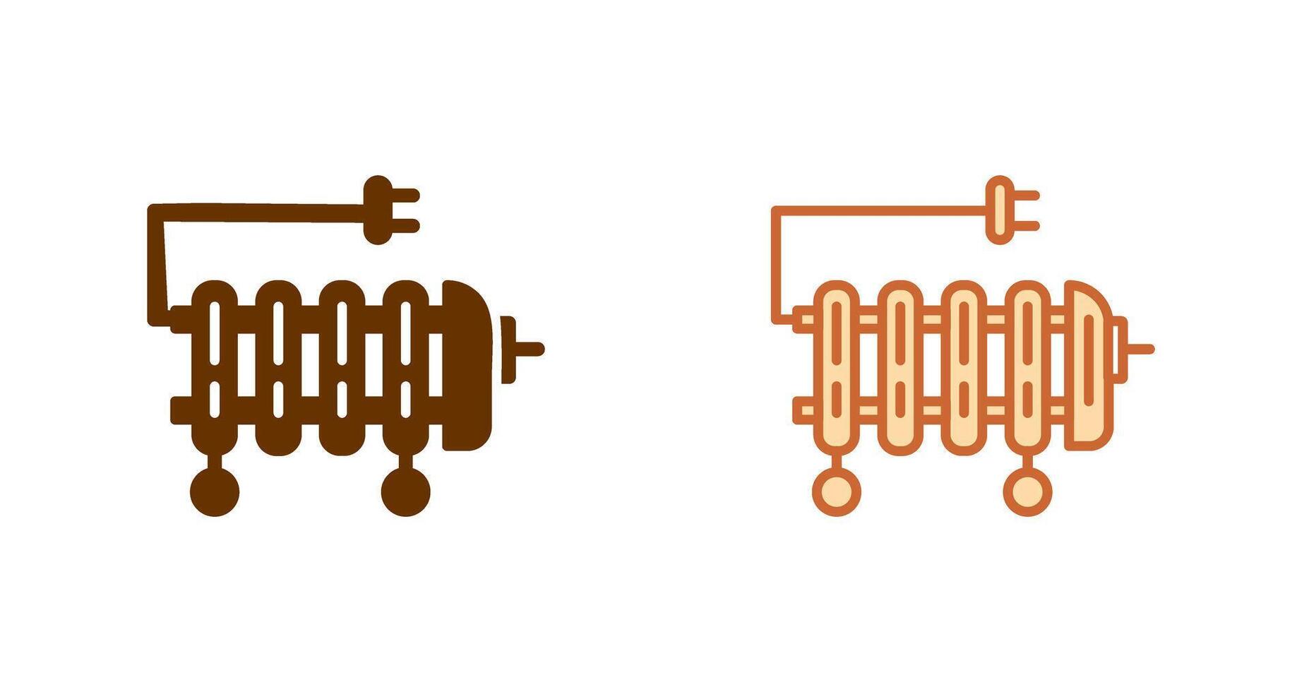 Oil Heater Icon vector
