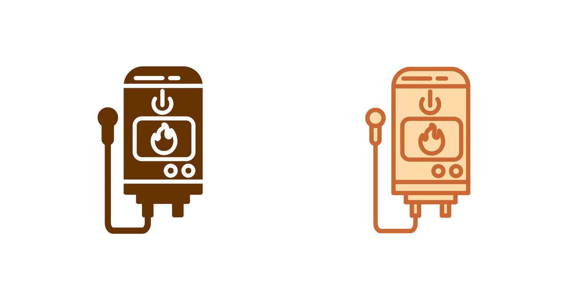 Tankless Water Heater Icon vector