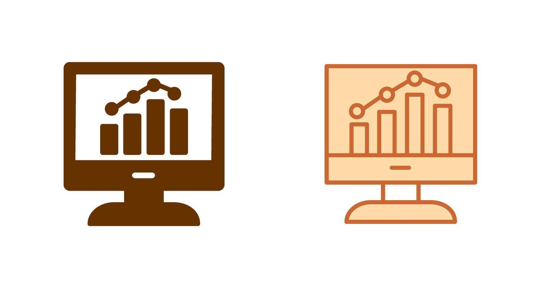 Finance Graph Icon vector