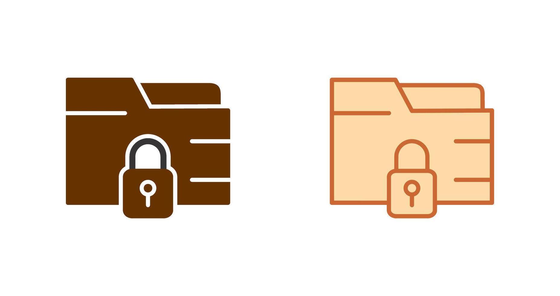 Secure Folder Icon vector