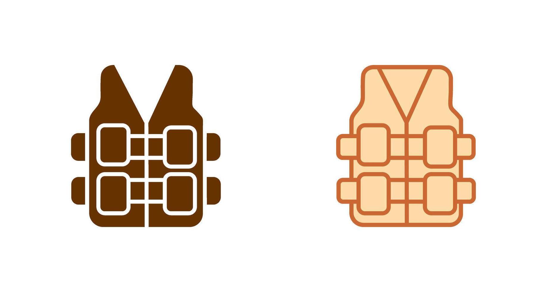 Bullet Proof Vest Icon vector